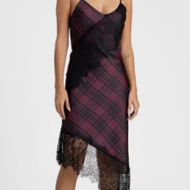 VESTIDO CUADROS VICHY ROJO